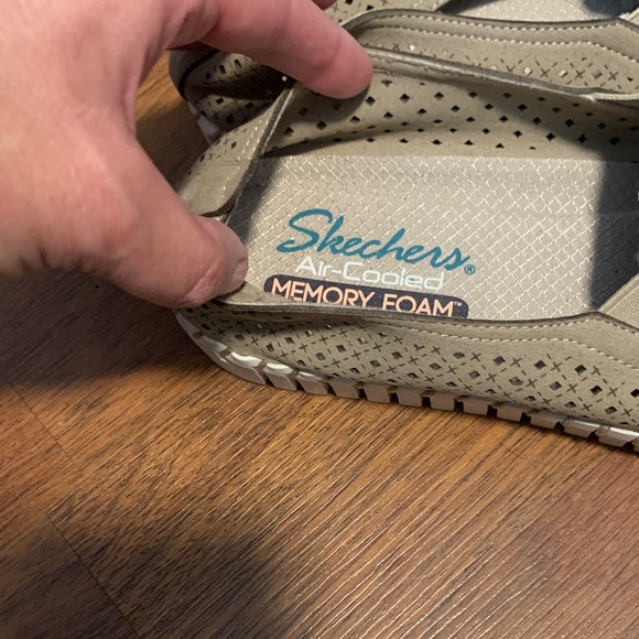 Skechers Beige Air-Cooled Slip-Ons - Picture 4 of 8